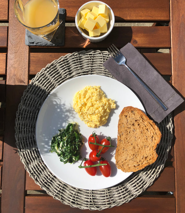 Easy Summer Weekend Lunch | Scrambled Eggs With Spinach & Crème Fraîche
